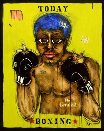 Affordable Art Fair, Muhammad Ali icona dell'espressionismo pop Affordable Art Fair, Muhammad Ali icona dell'espressionismo pop